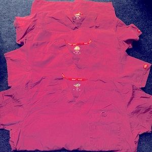 Dickie’s Scrub Tops L Wine